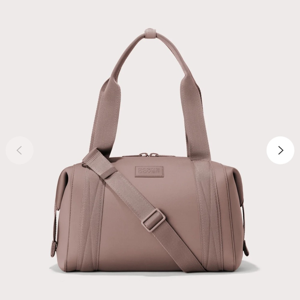 Dagne Dover Medium Landon Neoprene Carryall Bag in color Dune
